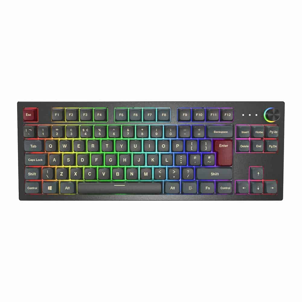 (image for) Montech MKey TKL RGB Darkness Gateron Red Switch Mechanical Gaming Keyboard